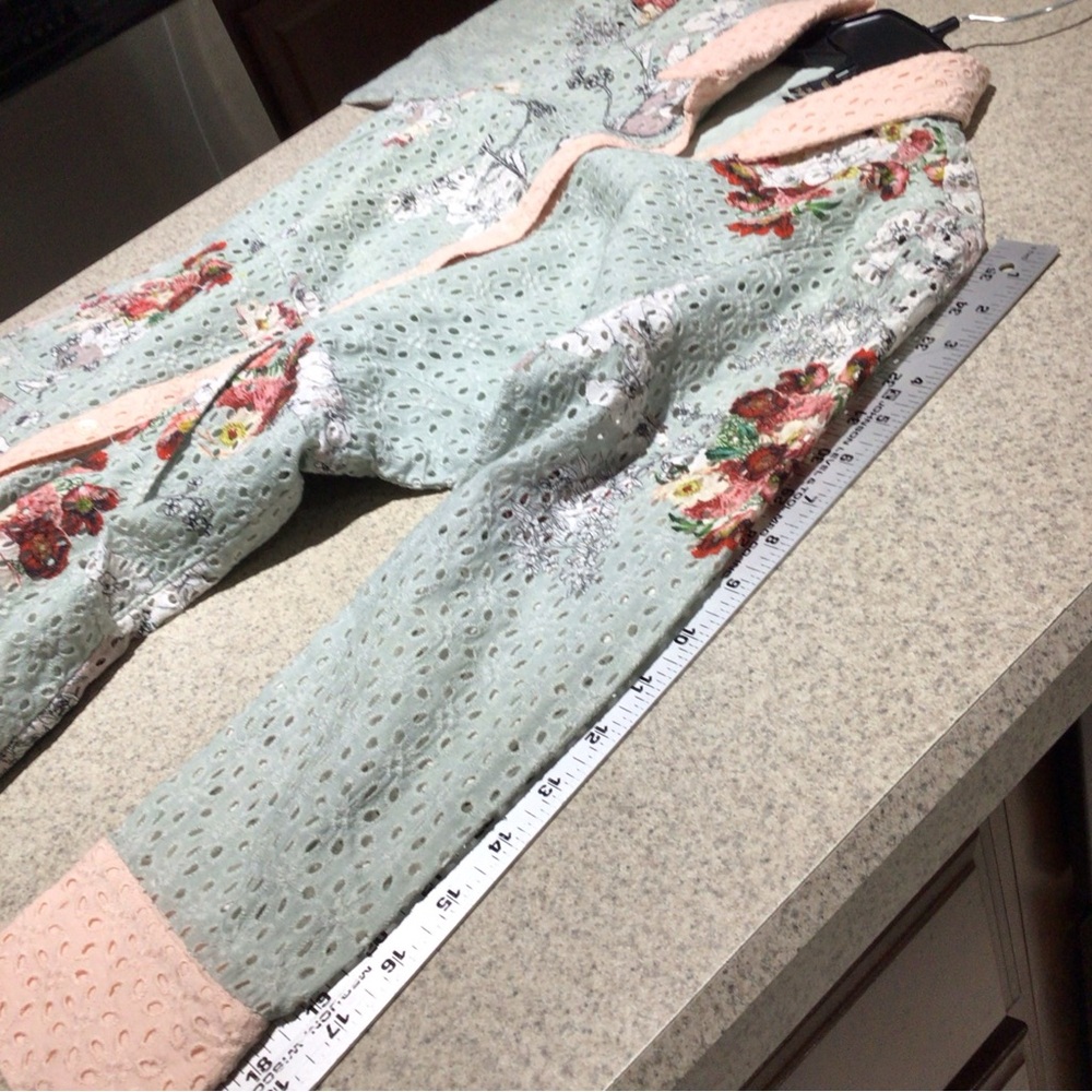 ATHROPOLOGIE VARUN BAHL BLOOMED EYELET DRESS SIZE 6 EUC - Picture 9 of 13